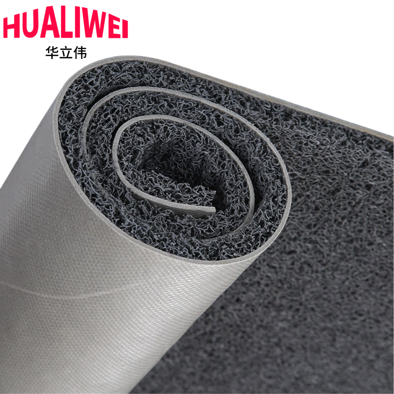 华立伟 丝圈地垫灰色宽1.8m米