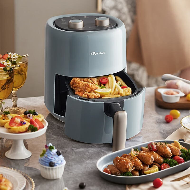 小熊(Bear)空气炸锅 家用多功能3L 微电脑触控电炸锅 QZG-E12W5