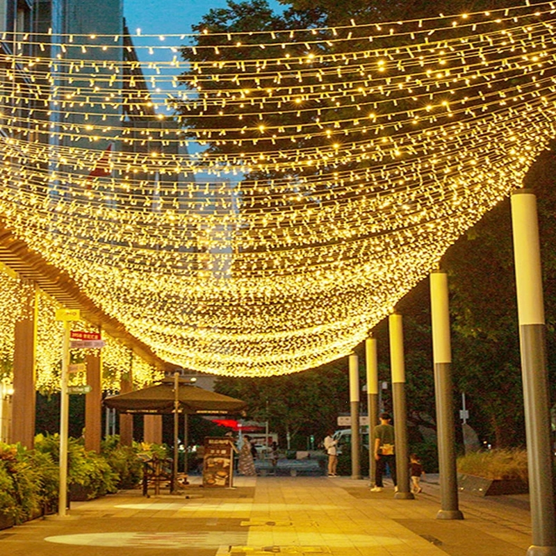 如华福禄太阳能灯串led户外彩灯防水庭院灯阳台花园院子场景布置装饰