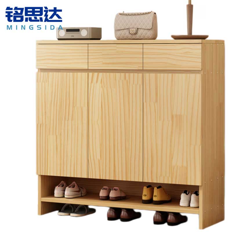 铭 思达木质鞋柜木质鞋柜高清大图