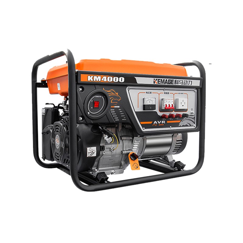 kemage 科马动力纯铜线汽油发电机电启动小型3kw单相220v家用户外低
