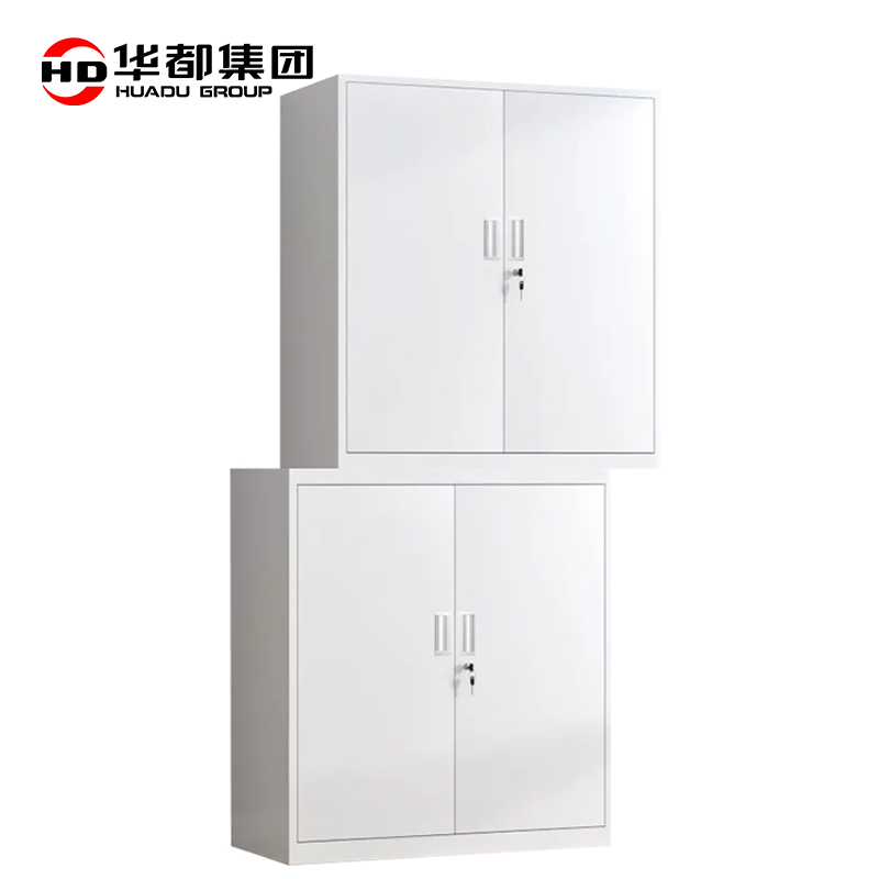 华都HDDS-04 轻惠型分体双节柜华都文件柜档案柜更衣柜铁皮柜资料柜钢制玻璃柜储物柜办公室带锁柜子高清大图