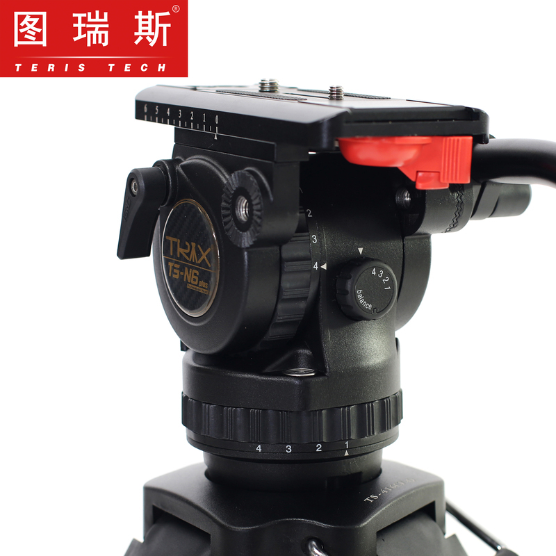 图瑞斯TS-N6T PLUS 碳纤维三脚架套装 液压阻尼动态平衡云台 N6L便携抖音直播相机支架
