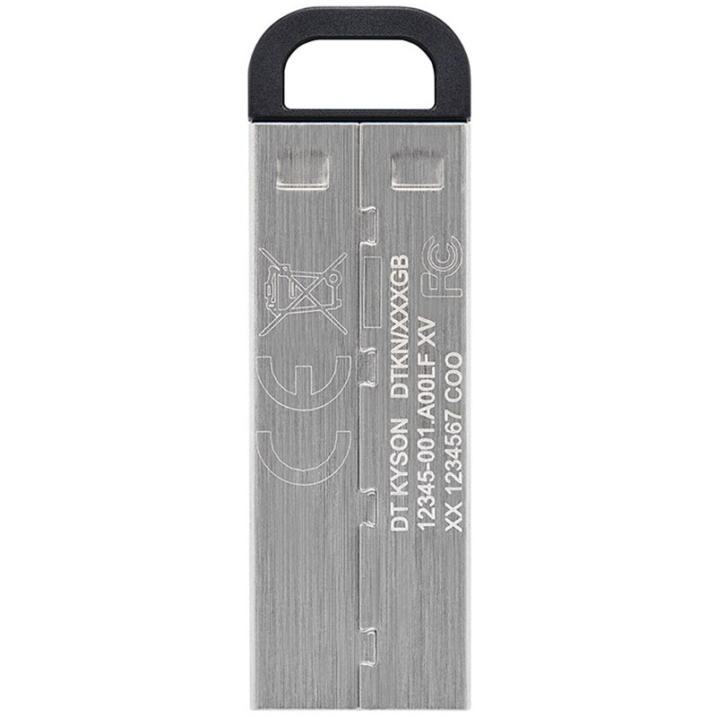 金士顿(KINGSTON)U盘DTKN/32GB高速USB3.2金属便携个性激光定制学习办公闪存盘电脑车载优盘 银色