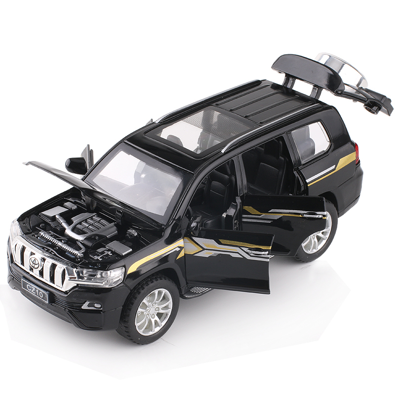 1:32丰田霸道普拉多越野车suv合金汽车模型金属仿真男孩儿童玩具 丰田