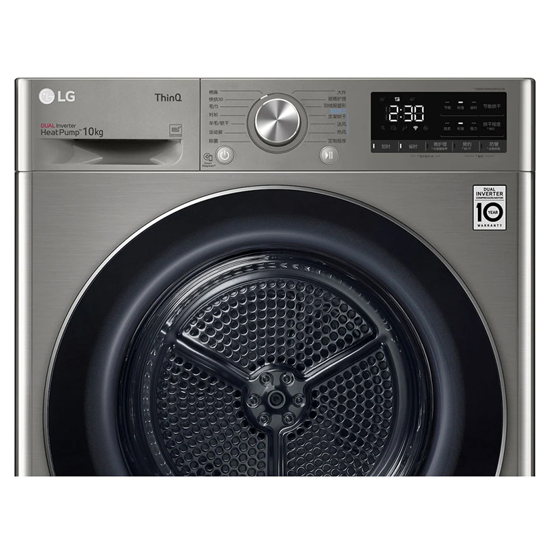 LG RH10V9PV2W 10kg 双变频热泵 除螨 双重过滤网 冷凝器自清洁 专用遥控器 智能app 干衣机高清大图