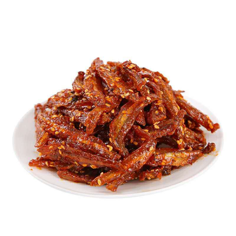良时海 海鲜水产干货 香辣小银鱼零食休闲100g/袋*2