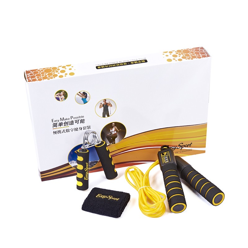 易威斯堡 活力运动三件套 计数跳绳+护腕+握力器 ES-TW303高清大图