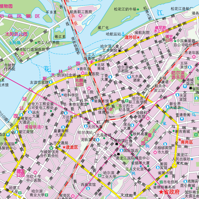 [正版]2024年新版 黑龙江地图册 标准行政区划 区域规划 交通旅游 乡镇村庄 办公出行 全景展示 中国分省系列地图