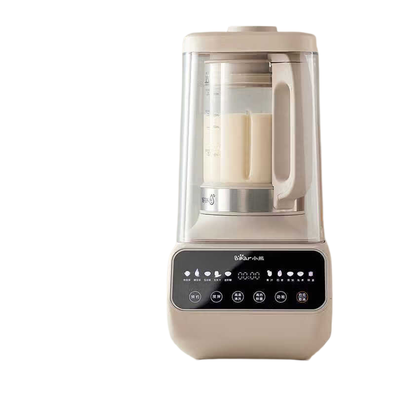 小熊bear破壁机1.5L大容量按键操作加热辅食料理 PBJ-D08T1-S01
