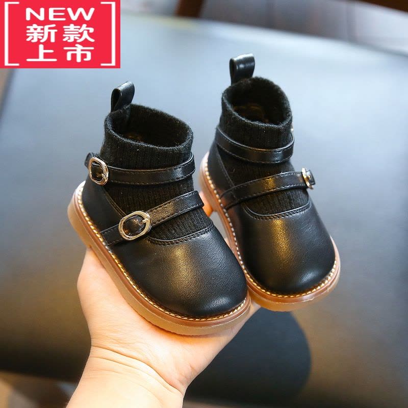 可莉允女宝宝鞋子秋季婴儿软底学步鞋0一1-2-3岁公主鞋短靴小女童靴子图片