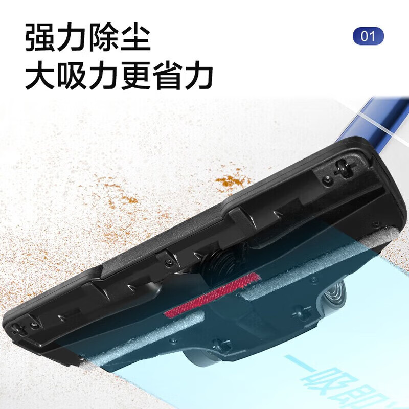 苏泊尔(SUPOR)无线手持吸尘器家用轻量大吸力多用便携式除尘机宠物猫毛狗毛地毯一键倒尘超大尘杯 EVS-C3A高清大图