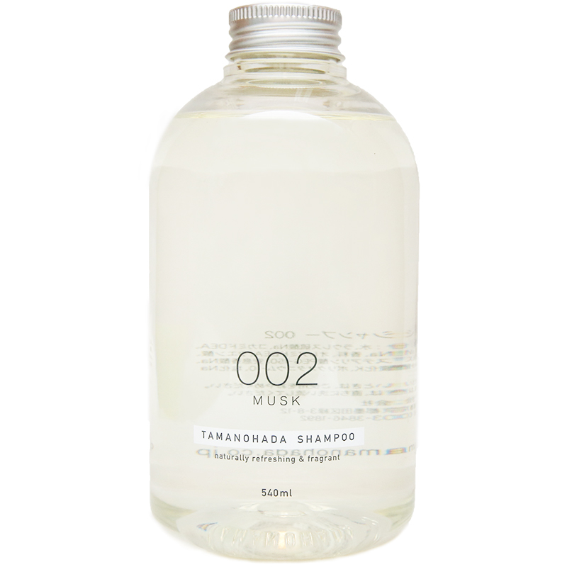 [洗发新体验]TAMANOHADA 玉肌 无硅油洗发水 002麝香 540ml/瓶 各种肤质 成人 所有发质 所有人群