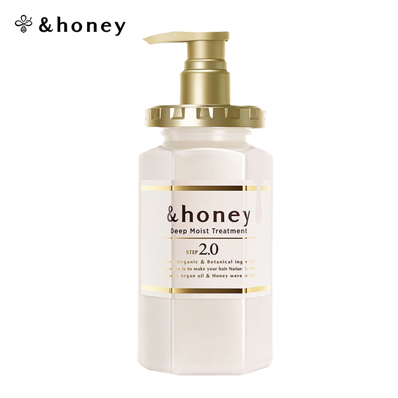 安蒂花子(&honey)护发素日本进口水感丰盈蜂蜜护发素无硅油洗发露改善毛躁头皮护理 蜂蜜护发素445g高清大图