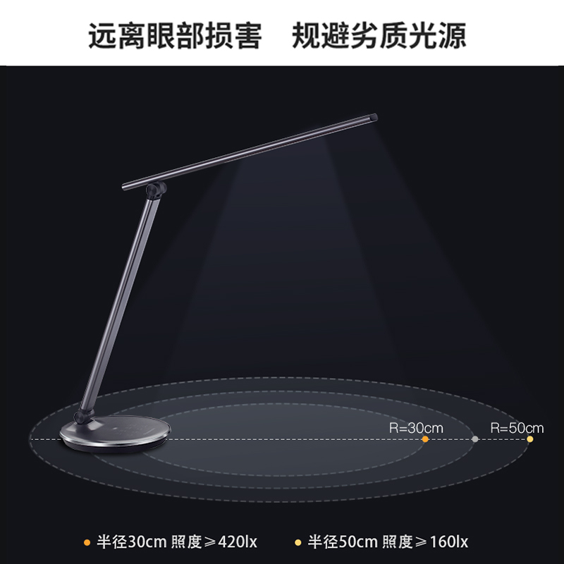 松下(Panasonic)台灯国A级护眼台灯LED台灯多段调光儿童学习台灯阅读工作台灯 HHLT0420