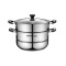 苏泊尔(supor)蒸锅304不锈钢双层加厚复底汤锅蒸笼燃气电磁炉通用 sz26b46
