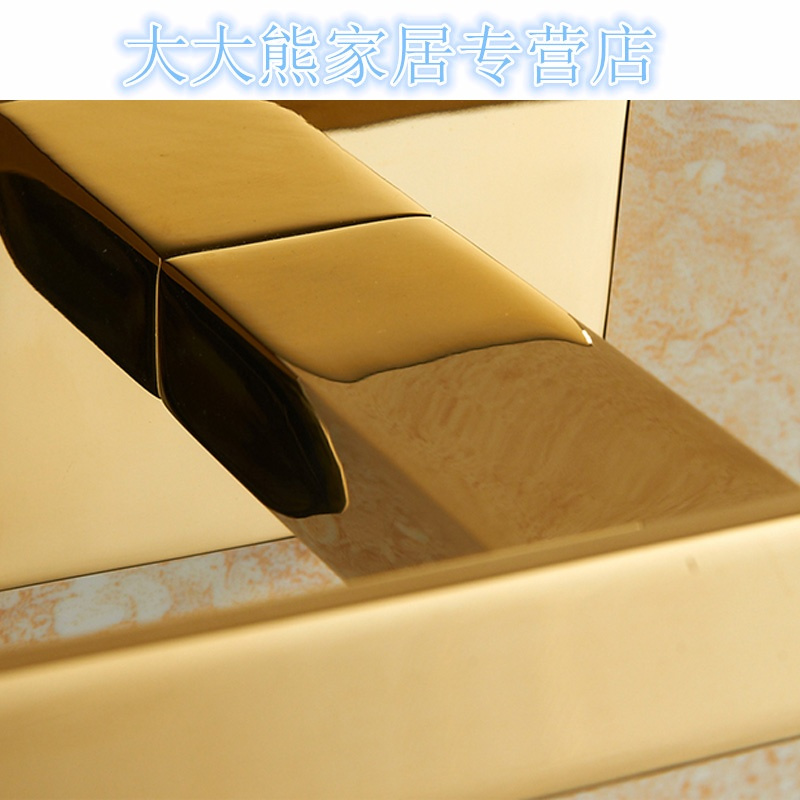 北欧式金色毛巾环不锈钢浴巾环毛巾圈卫生间浴室仿古方形毛巾架