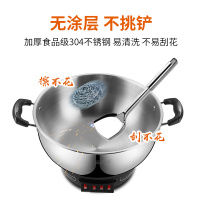 半球(PESKOE)多功能电热锅 304不锈钢电蒸锅 单层蒸笼 电炒锅 电煮锅电炸锅防干烧功能 28CM口径