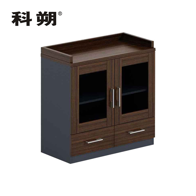 科朔 文件柜茶水柜两门柜资料柜木质办公室茶水柜KS-0808JC
