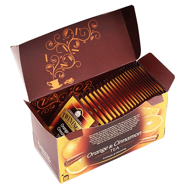 英国川宁(TWININGS) 柑桔肉桂果香红茶25包*2g 波兰进口茶叶袋泡茶包
