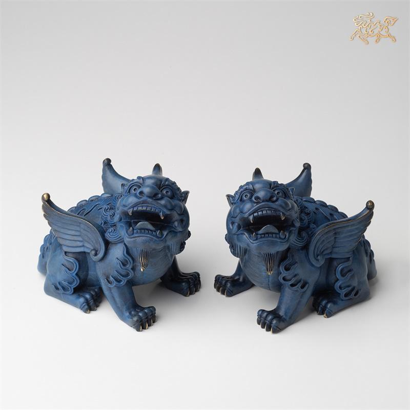 美帮汇全铜摆件 《貔貅之(一对)》铜工艺品 家居饰品高清大图