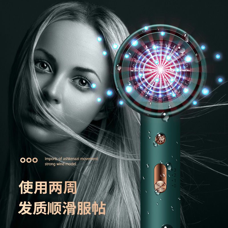 吹风机家用大小功率学生宿舍静音电吹风筒恒温负离子吹风机不伤发 白色[800W]KaiLiSen