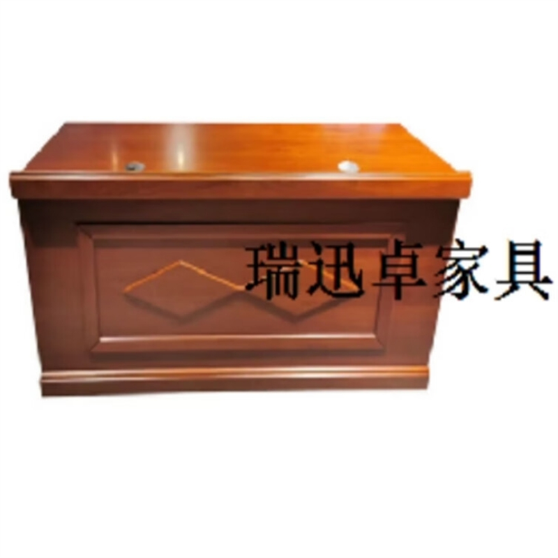 瑞迅卓 会议室油漆实木贴皮桌培训台演讲台1400*600*760高清大图