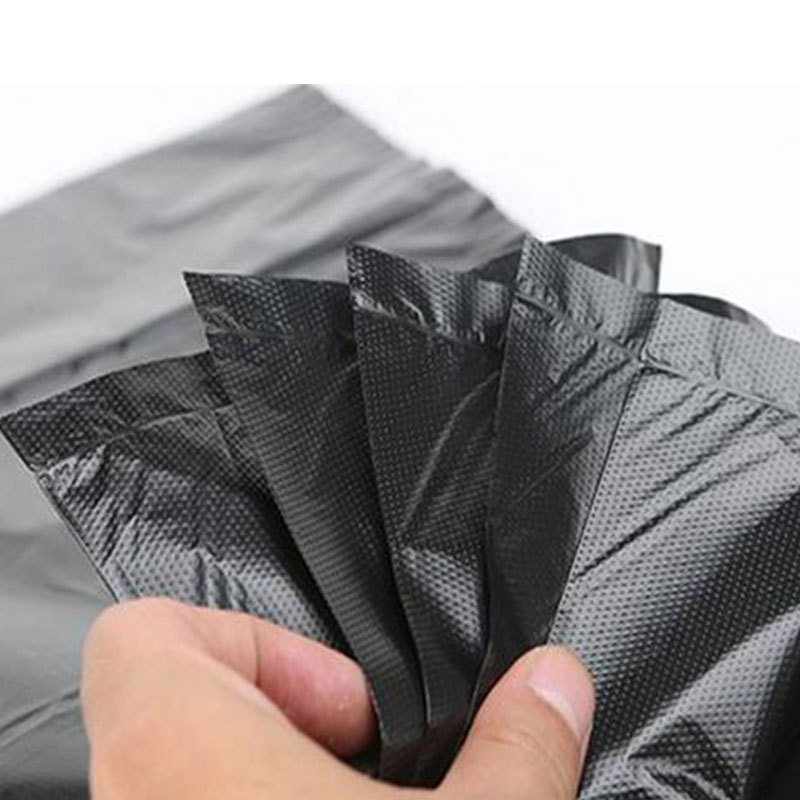 卡质(KAZHI) 黑色平口垃圾袋 大号加厚90*110cm 3.3丝 50个/件高清大图