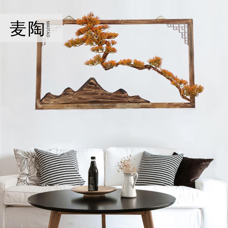 美帮汇新中式迎客松现代简约家用北欧装饰客厅沙发背景墙装饰画壁画挂画高清大图