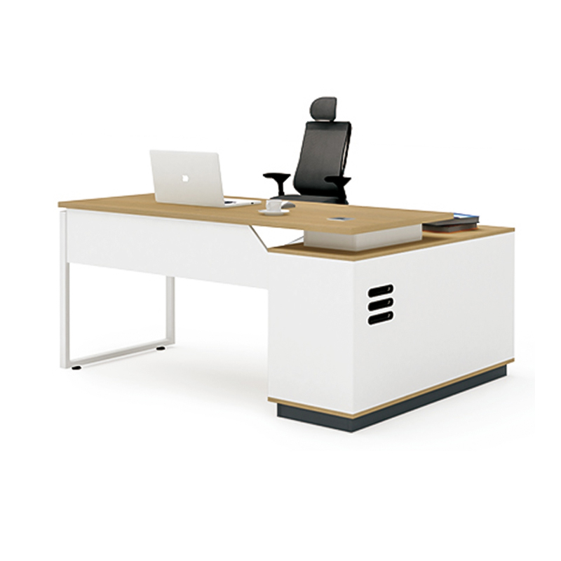 鸿业盛大FSH90-0106办公家具电脑桌办公桌简约现代1.6米小班台主管桌经理桌1600L*1200W*750H高清大图