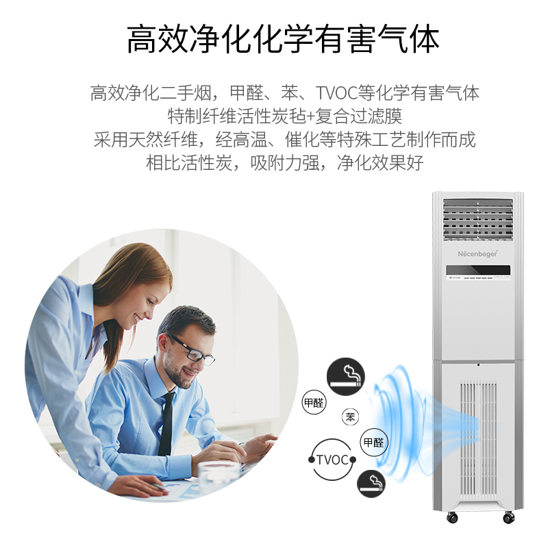 诺森柏格(Nocenbeger)商用新风系统 净化智能氧吧除甲醛雾霾二手烟粉尘PM2.5 特惠NCBG-S8高清大图