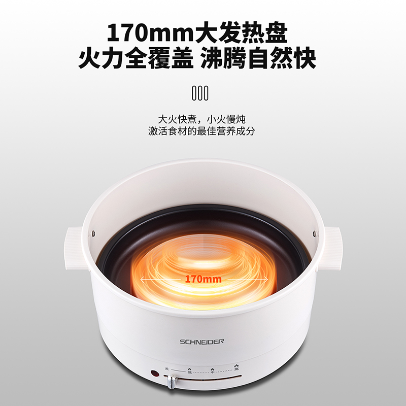 SCHNEIDER施耐德包裹式分体深锅电火锅 SWK-XNL17高清大图