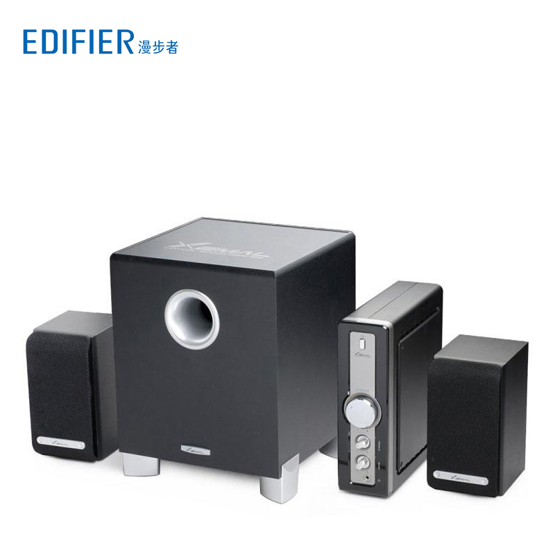 Edifier/漫步者 X3 声迈低音炮音响 独立功放 2.1多媒体电脑音箱 黑色
