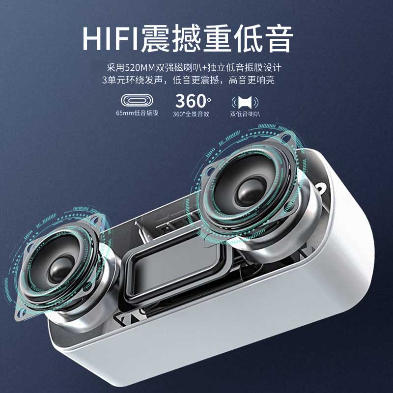 赛达A9蓝牙音箱无线迷你小音响低音炮家用便携式插卡U盘手机电脑通用 蓝牙版 白色