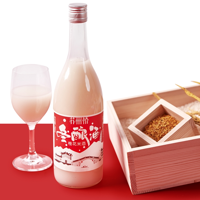 苏州桥中国节冬酿酒6度桂花清酒百年老窖坊太湖糯米酿造吟酿级