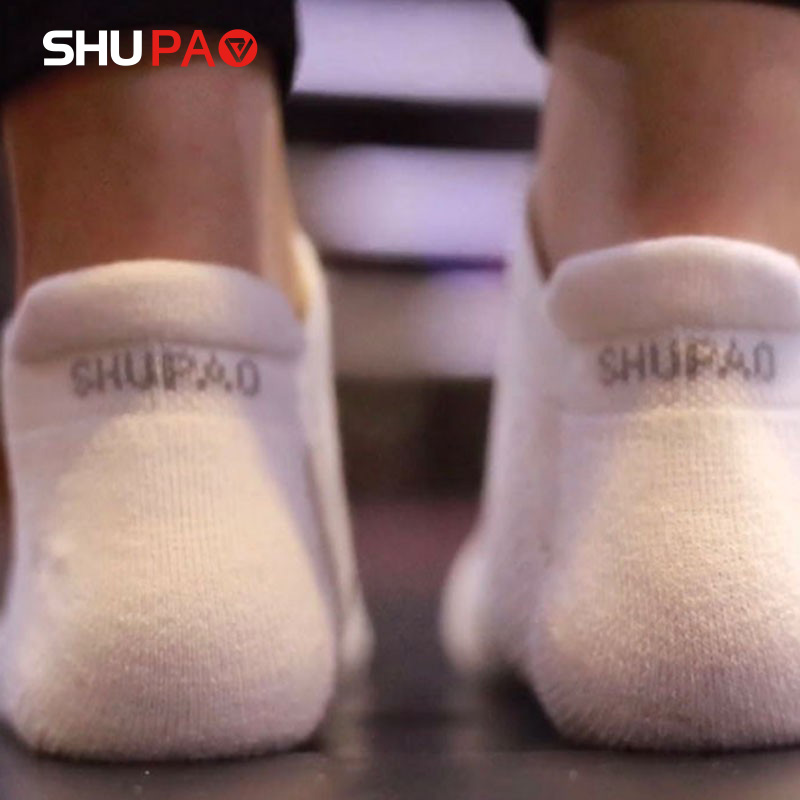 舒跑袜子男春夏季棉袜运动袜吸汗毛巾底加厚跑步短袜毛圈袜女高清大图