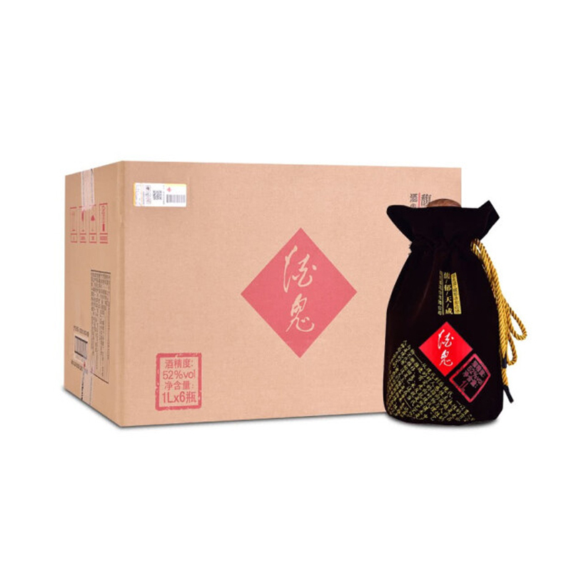[酒鬼官方]酒鬼酒 馥郁天成52度1000ml*6馥郁香型国产粮食白酒整箱装