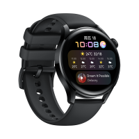 华为(HUAWEI)watch3手表 eSIM独立通话智能手表 心脏与呼吸健康管理 支持NFC支付 3天长续航 华为智能手表华为手表3新款 46mm 活力款黑色