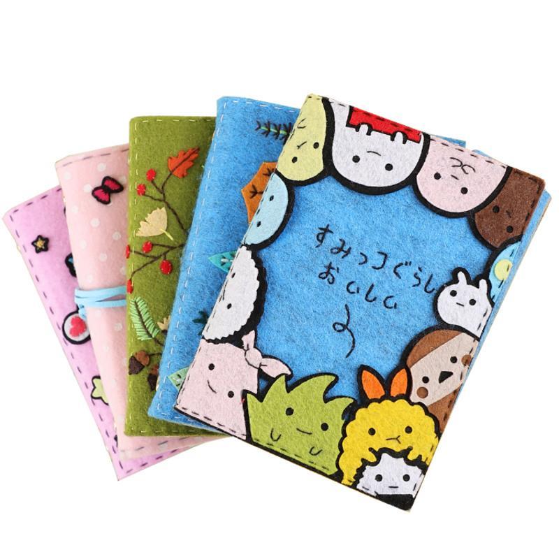 刺绣手账本笔记本日记本不织布手工diy制作布艺材料包教师节礼物角落