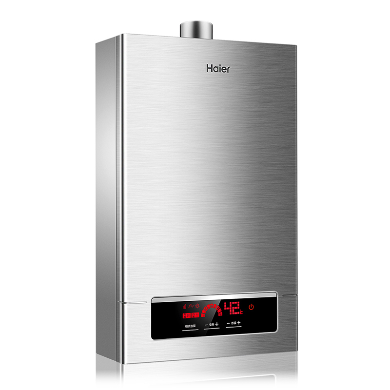 Haier/海尔热水器12升燃气热水器JSQ24-12YD2(12T)(拉丝) 天然气恒温 支持防冻 6年包修高清大图