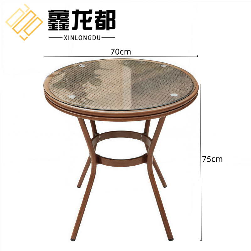 鑫龙都户外桌四椅70cm套图片
