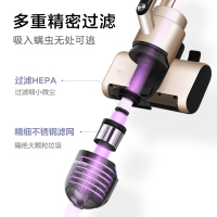 苏泊尔 (SUPOR )除螨仪手持床铺家用吸尘 滚刷拍打紫外线杀菌VCM12T