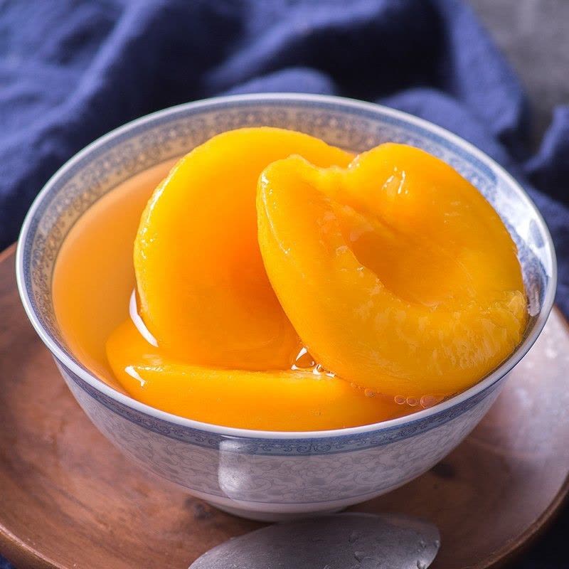 汇尔康HR 新鲜黄桃水果罐头6罐x425g礼盒装 年货过年新年中秋礼盒方便速食送老人长辈图片