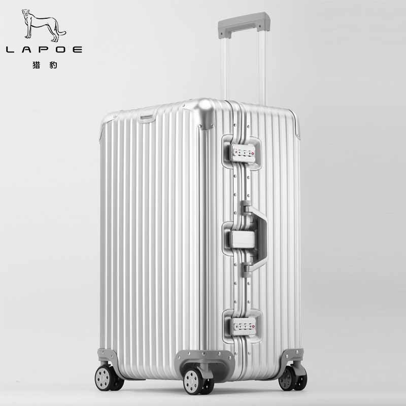 猎豹 全铝镁合金拉杆箱加大容量行李箱30寸LBL-30/个高清大图