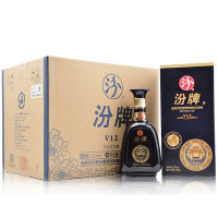 杏花村 53度汾酒V12 杏花村清香型白酒整箱礼盒475mlX6瓶