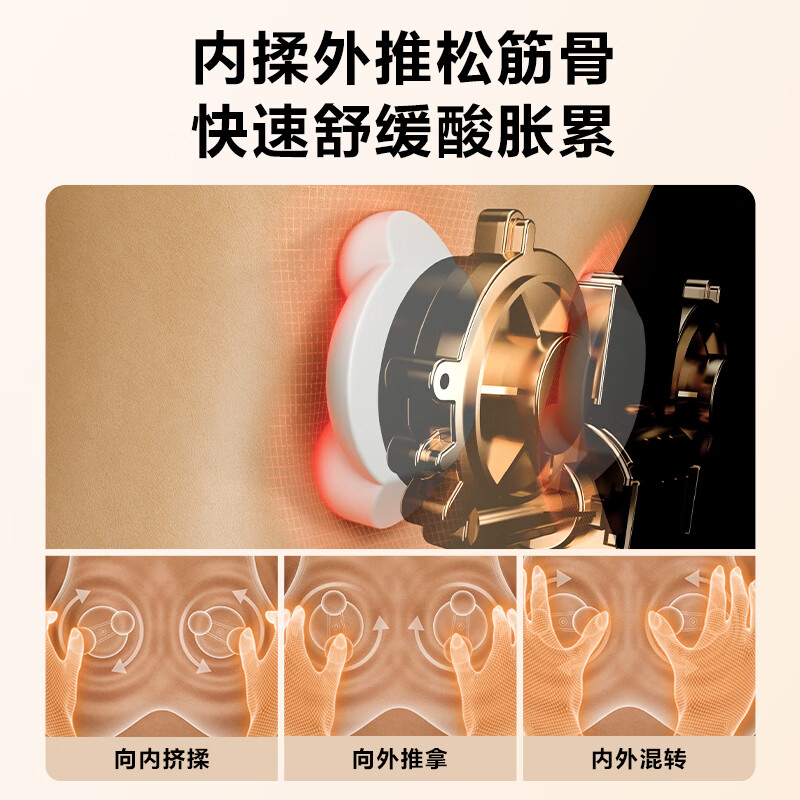 SKGT5 系列2代 SKG腰部按摩仪米色豪华款高清大图