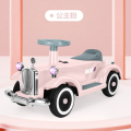 qike-lh-818姥爷车电动汽车男女宝宝电瓶车1-4岁儿早教音乐可坐玩具车大号 公主粉色