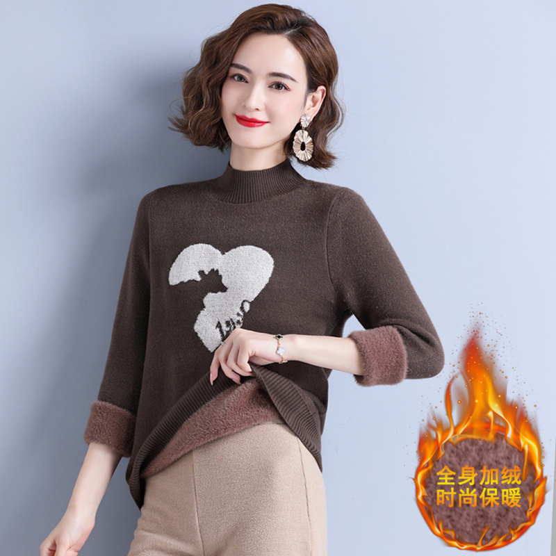 免费试穿春秋装新款半高圆领羊绒衫女中长款 a字连衣裙纯色显瘦遮肚大码羊毛衣专柜正品品牌羊绒衫女漂亮高清大图