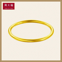 周大福传承经典传承福镯足金黄金手镯古法金手镯 （工费1180元）F208990