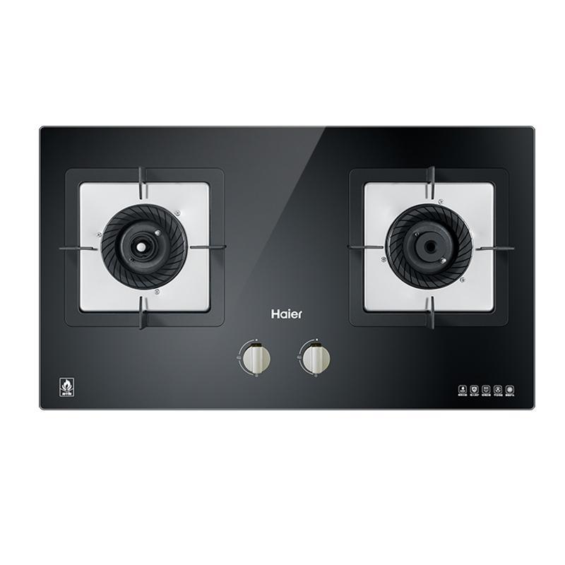 海尔(Haier)4.2kW燃气灶具JZY-QE9B2(20Y)智能防干烧,瞬燃点火,台嵌两用式,家用大火力液化气灶